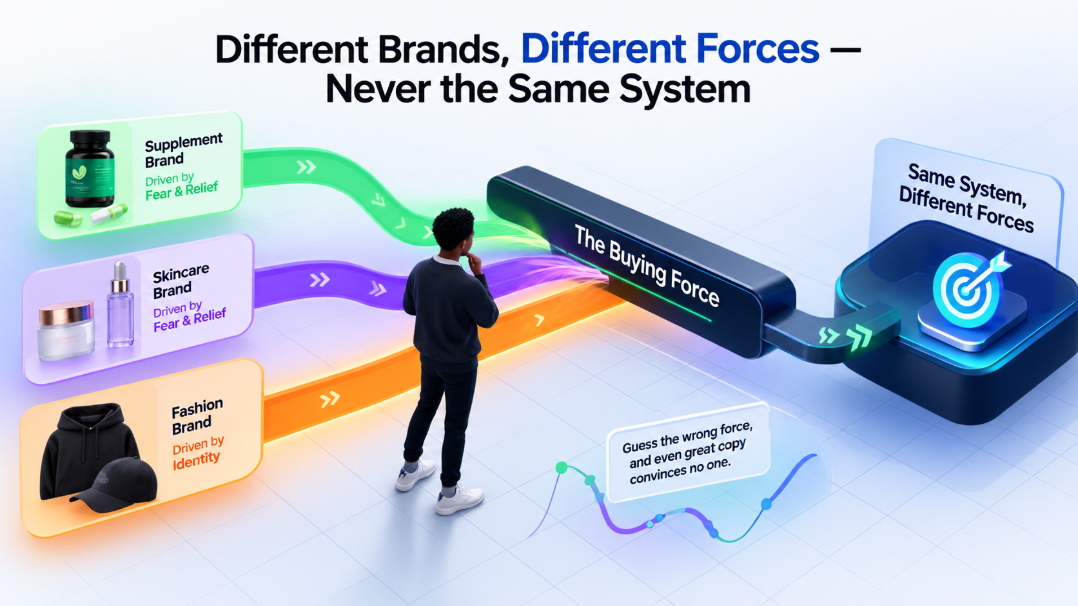 Why the right sequence comes from the buying force driving the decision, not the product category.